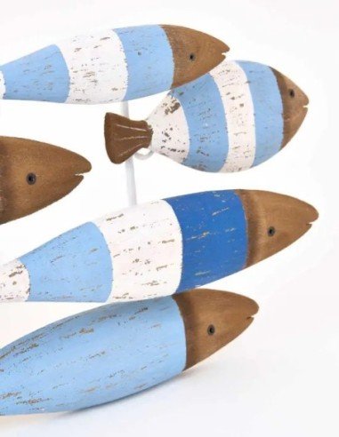  mural peces madera 