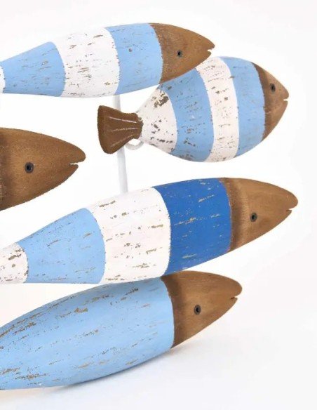  mural peces madera 