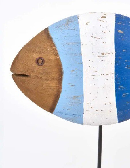  figura pez redondo madera 