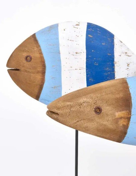  figura pez redondo madera 