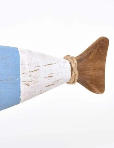  pez alargado madera 