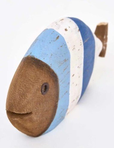 figurita pez madera 