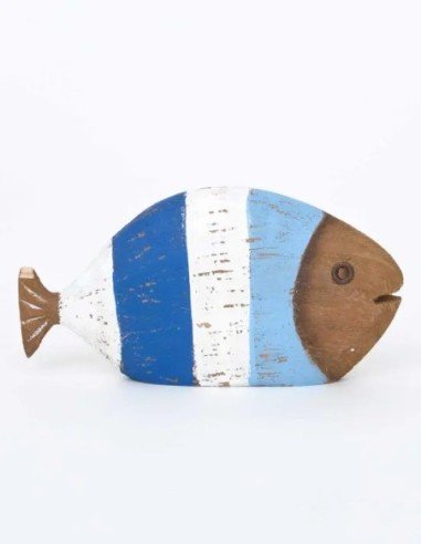  figurita pez madera 