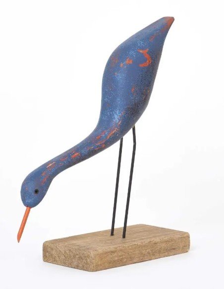  figura pájaro de madera 