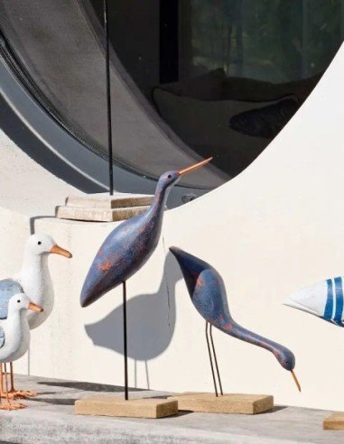  Figura de ave marina madera