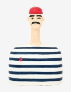 Marinero de cerámica con gorro 