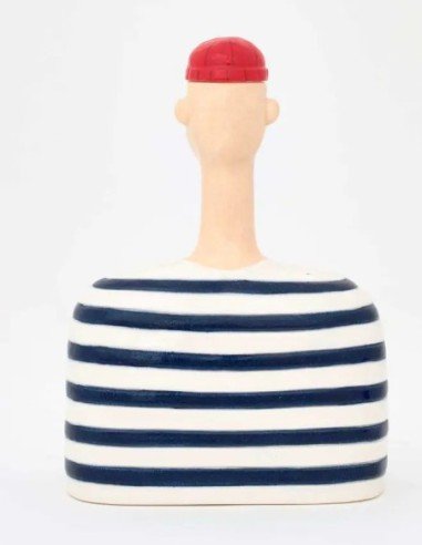  Marinero de cerámica con gorro 