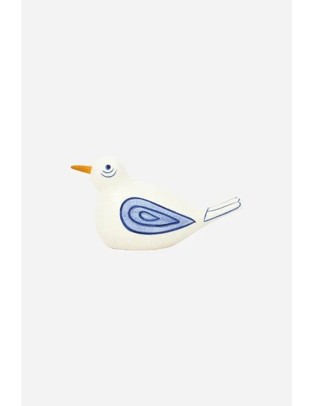 Pájaro pequeño blanco en cerámica 