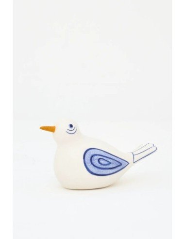  Pájaro pequeño blanco en cerámica 