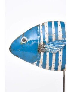 pez de rayas en metal  2