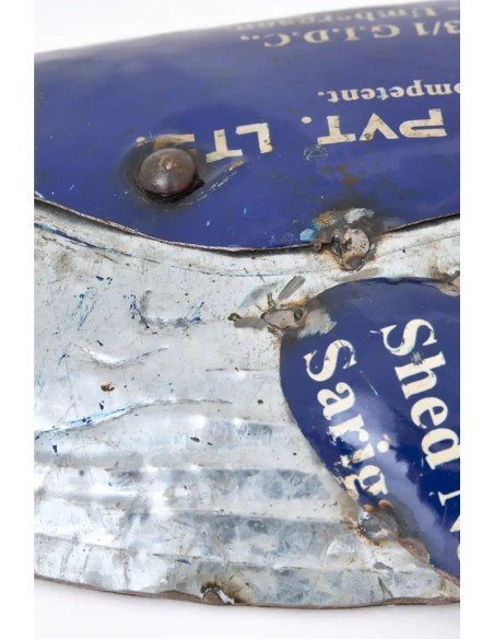  ballena en metal reciclado 