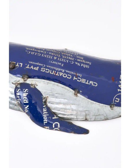  ballena en metal reciclado 