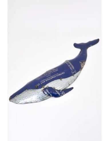  ballena en metal reciclado 