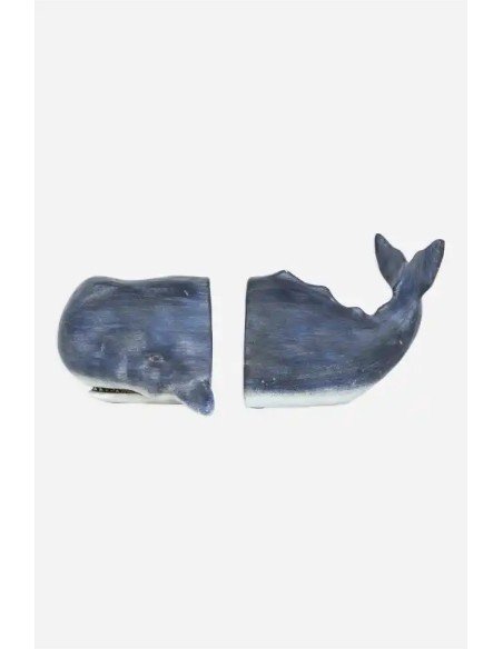 Sujeta libros ballena 
