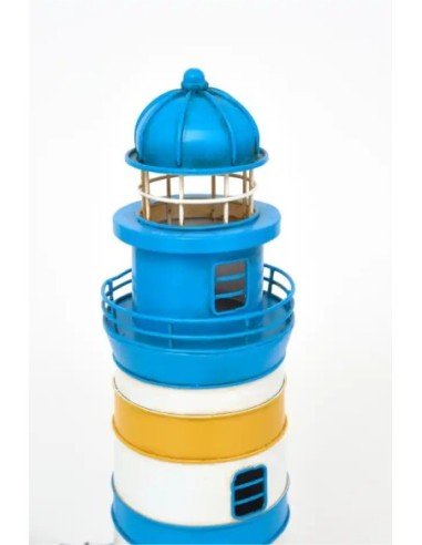  Faro eléctrico azul y amarillo 