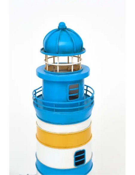  Faro eléctrico azul y amarillo 