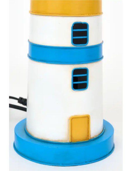  Faro eléctrico azul y amarillo 