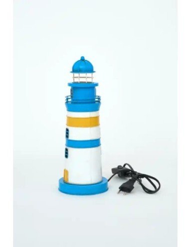  Faro eléctrico azul y amarillo 