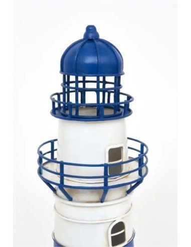  lampara faro eléctrico azul y blanco 