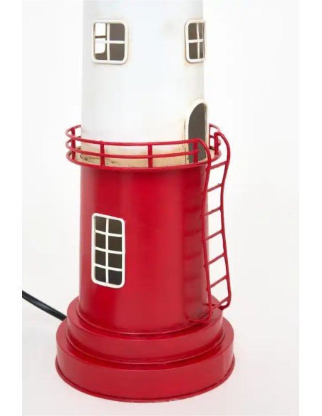  faro electrico rojo y blanco 