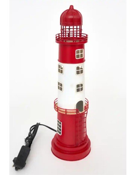 faro electrico rojo y blanco 