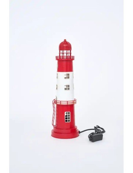  faro electrico rojo y blanco 
