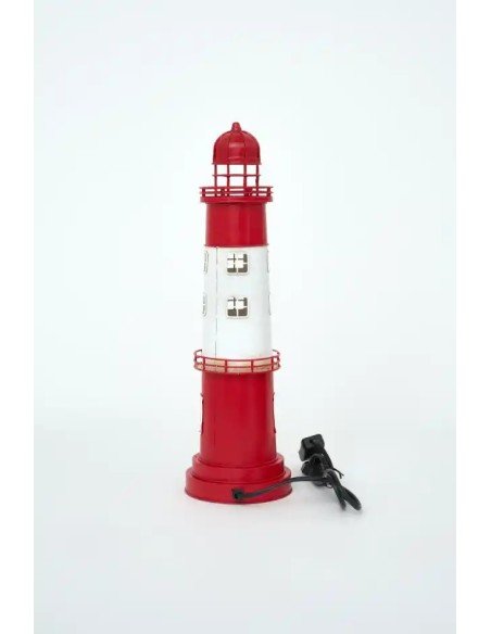  faro electrico rojo y blanco 