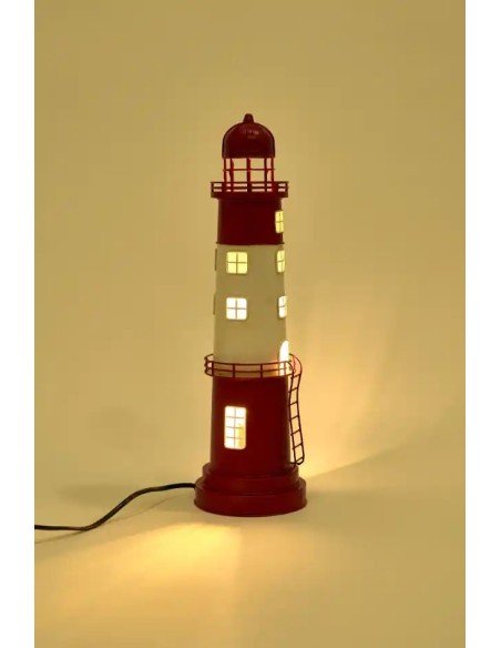  faro electrico rojo y blanco