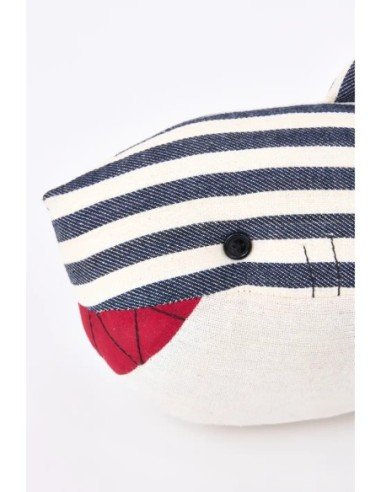  peluche tiburón a rayas 