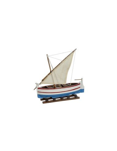 Miniatura marinera de barca de pesca laud