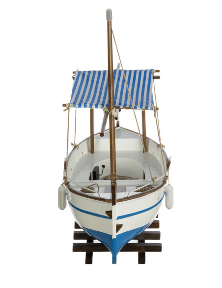 Llaud mallorquín maqueta naval en miniatura artesanal