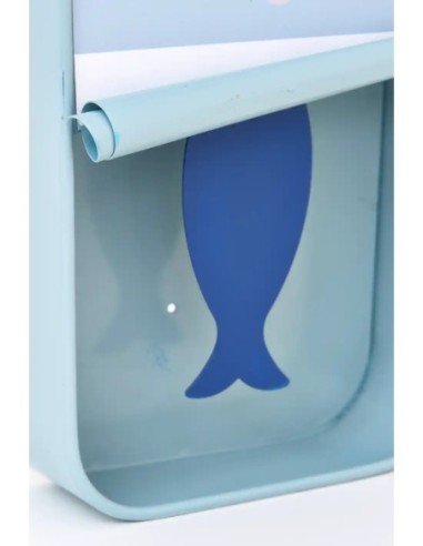  Reloj pequeño lata de sardinas azul claro 