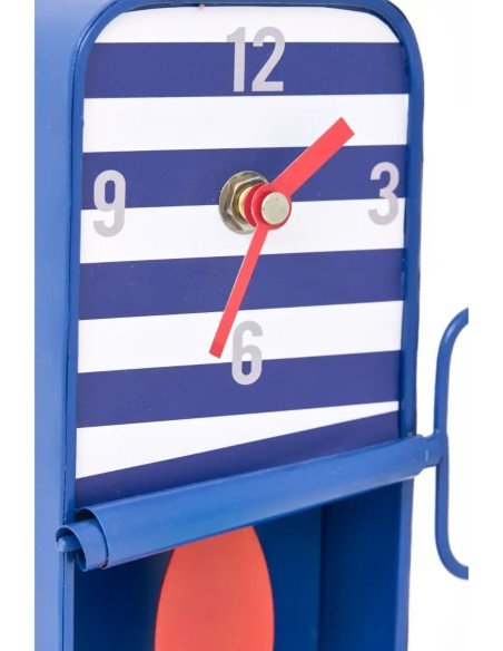  Reloj azul marino lata de sardinas pequeño 