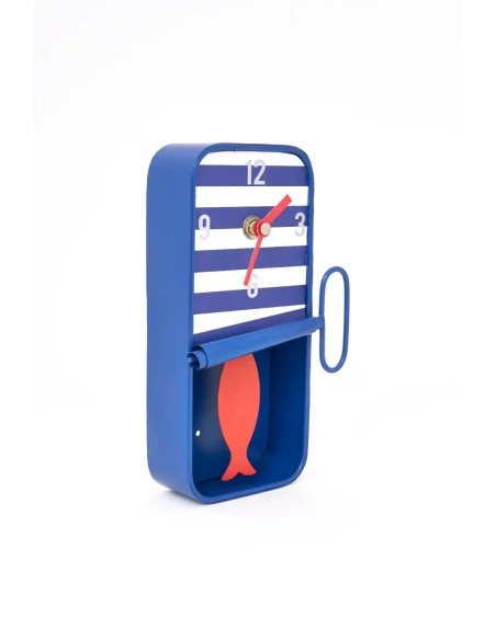  Reloj azul marino lata de sardinas pequeño