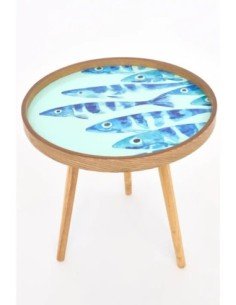 mesa de madera esmaltada mediana 