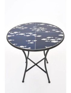 mesa ceramica banco de peces 