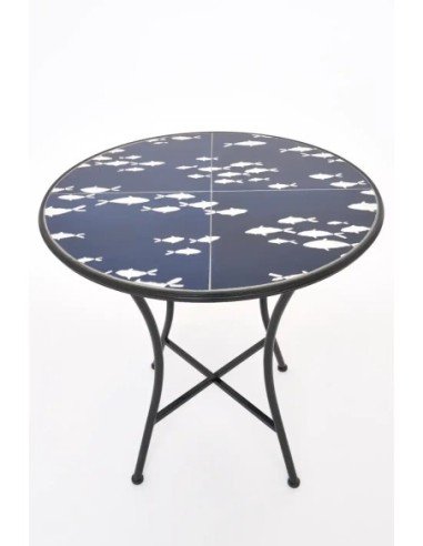 mesa ceramica banco de peces 