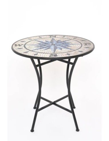  mesa mosaico rosa de los vientos
