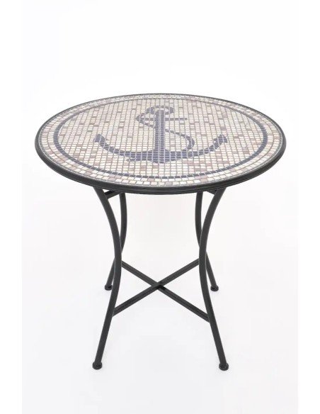 mesa mosaico cerámica ancla 