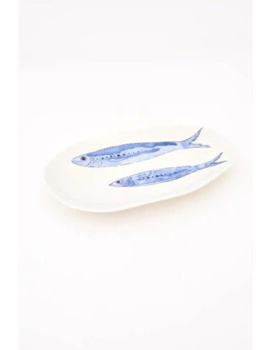  plato porcelana peces 