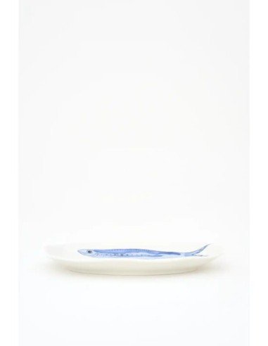  plato porcelana peces