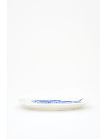  plato porcelana peces
