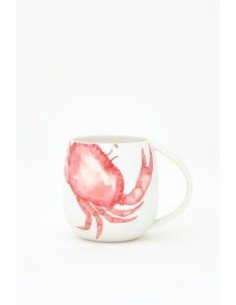 taza porcelana cangrejo 