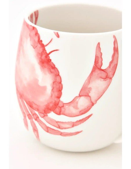  taza porcelana cangrejo 