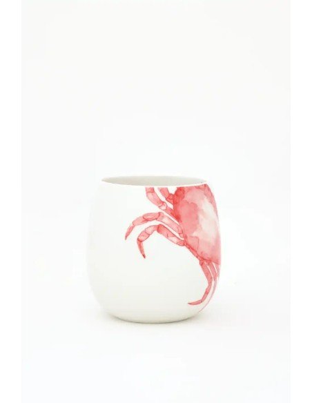  taza porcelana cangrejo 
