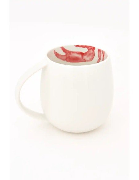  taza porcelana cangrejo