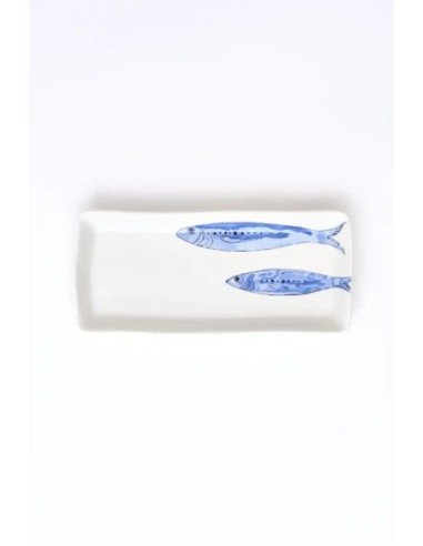  Plato rectangular peces porcelana 