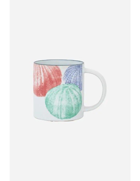 mug de gres erizos de mar 