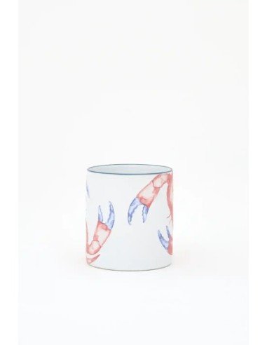  mug de gres cangrejo rojo 