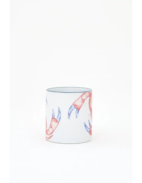  mug de gres cangrejo rojo 
